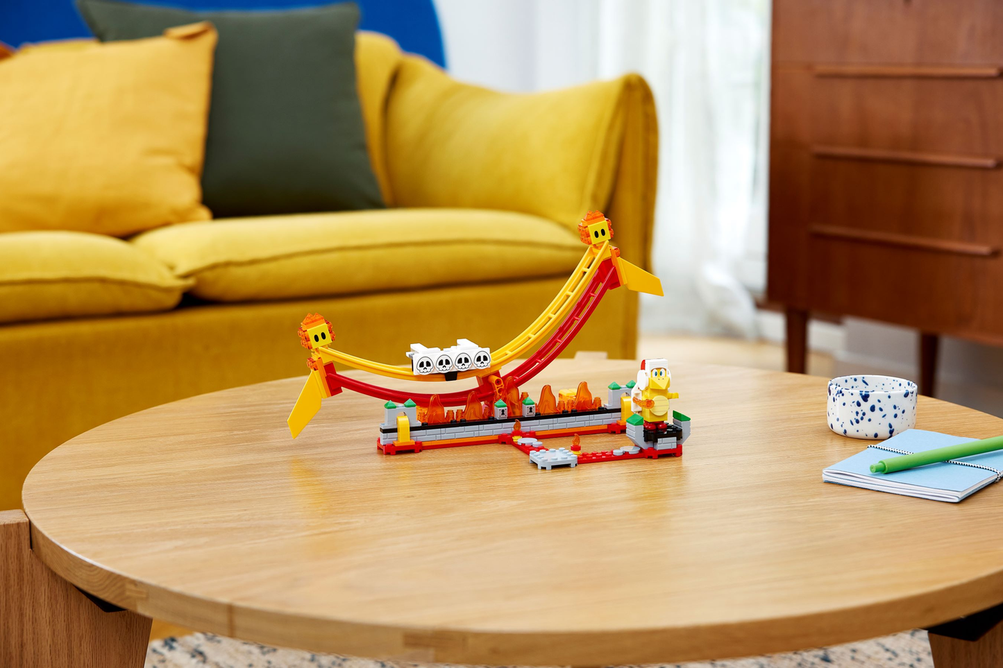 Super Mario 71416 Lavawelle-Fahrgeschäft Erweiterungsset