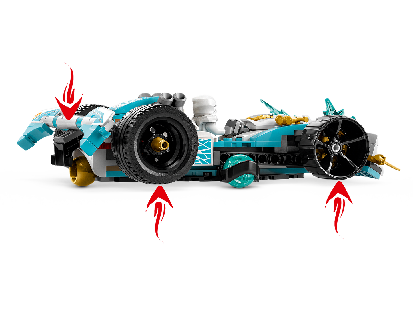 NINJAGO 71791 Zanes Drachenpower-Spinjitzu-Rennwagen