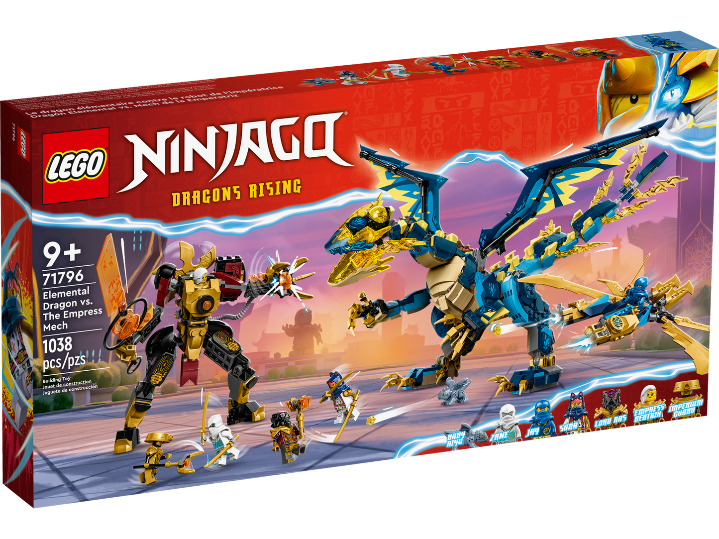 NINJAGO 71796 Kaiserliches Mech-Duell gegen den Elementardrachen