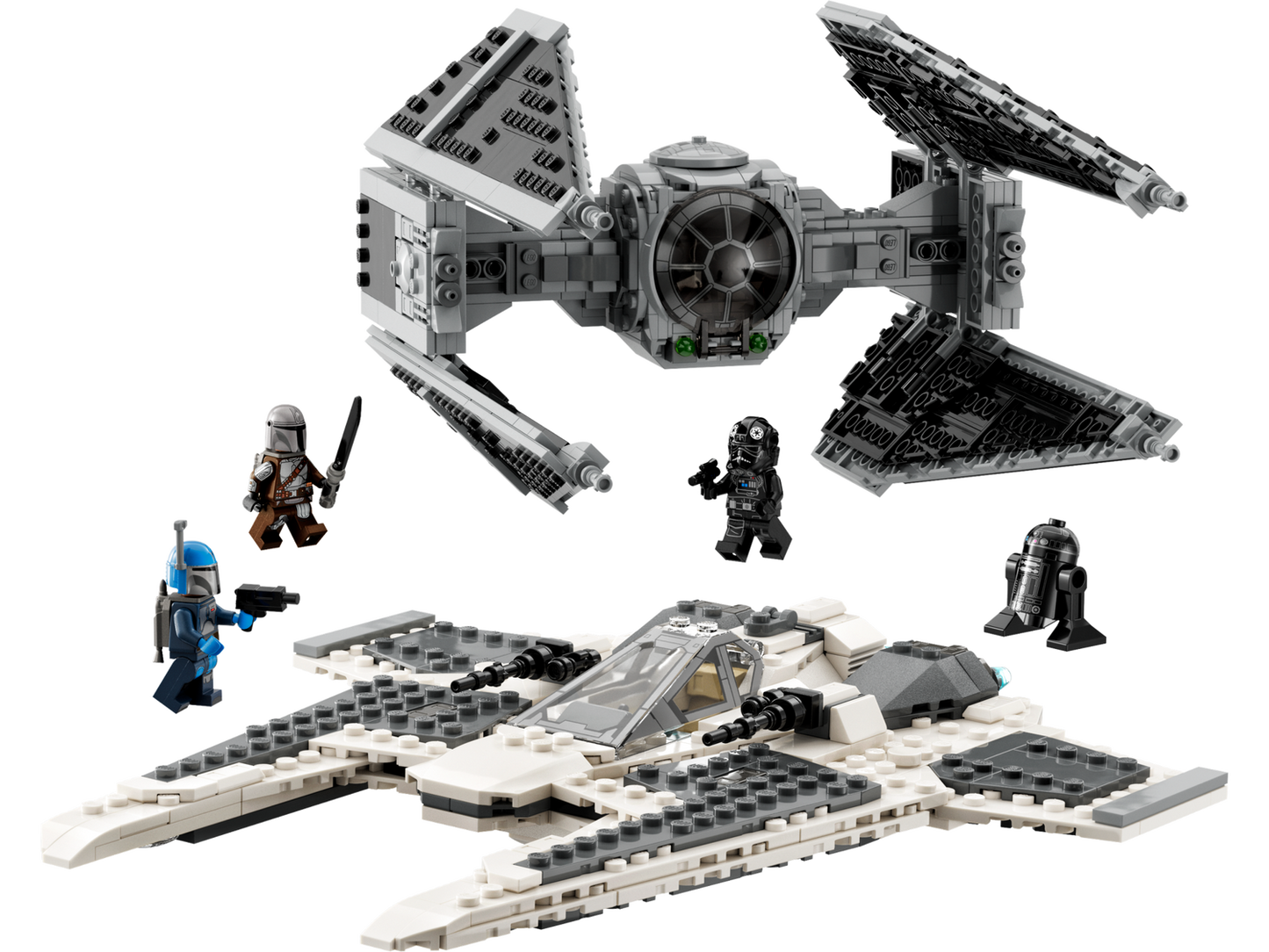 Star Wars 75348 Mandalorianischer Fang Fighter vs. TIE Interceptor