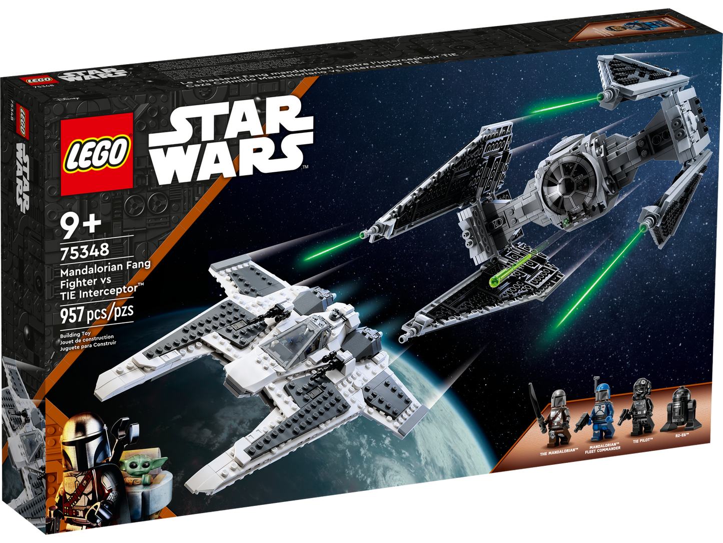 Star Wars 75348 Mandalorianischer Fang Fighter vs. TIE Interceptor