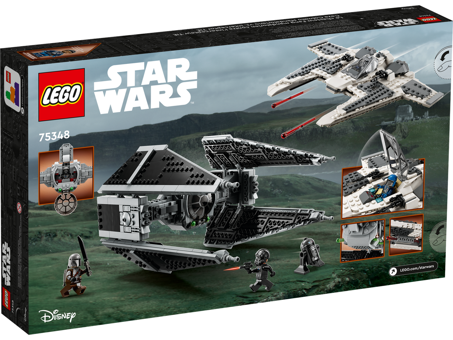 Star Wars 75348 Mandalorianischer Fang Fighter vs. TIE Interceptor