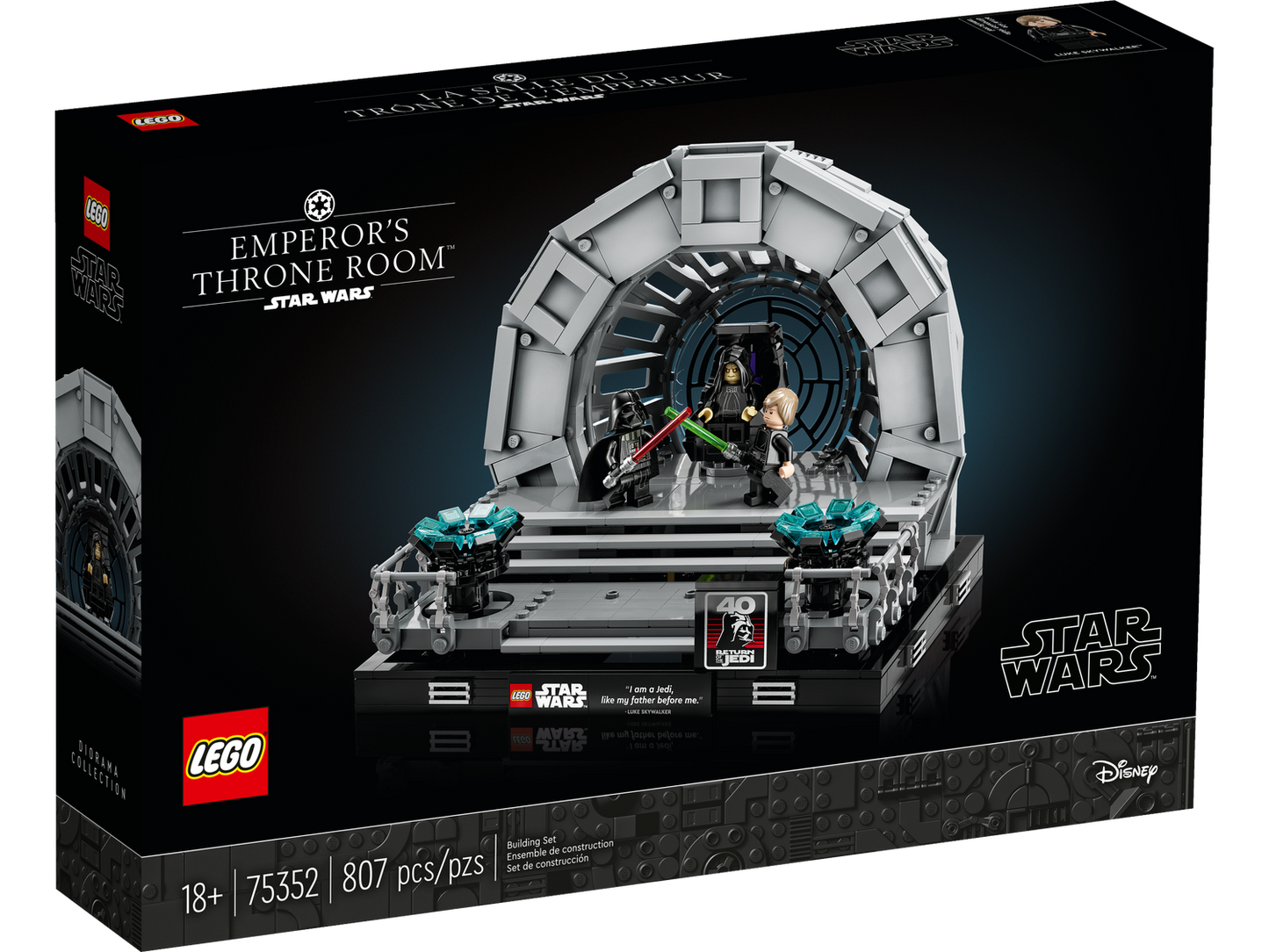 Star Wars 75352 Thronsaal des Imperators Diorama