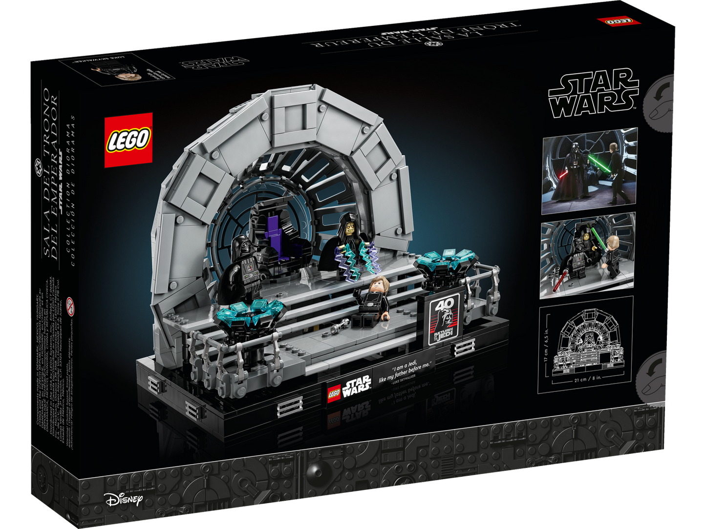 Star Wars 75352 Thronsaal des Imperators Diorama