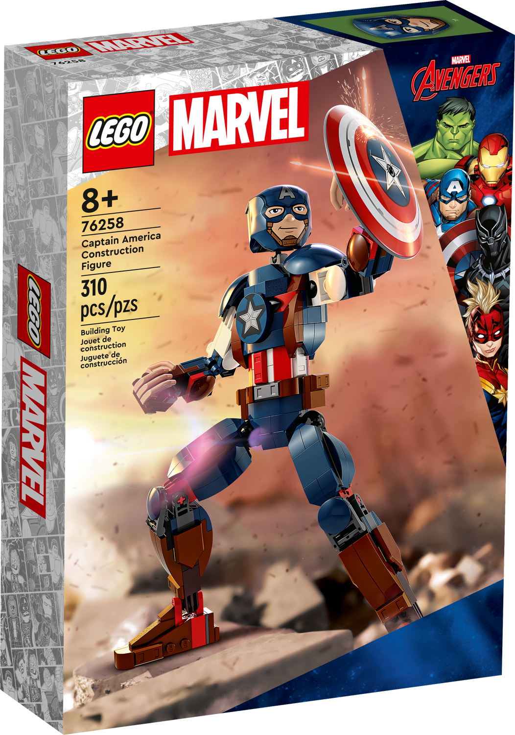 Marvel 76258 Captain America Baufigur