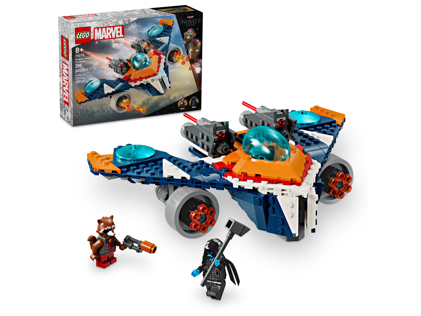 Marvel 76278 Rockets Raumschiff vs. Ronan