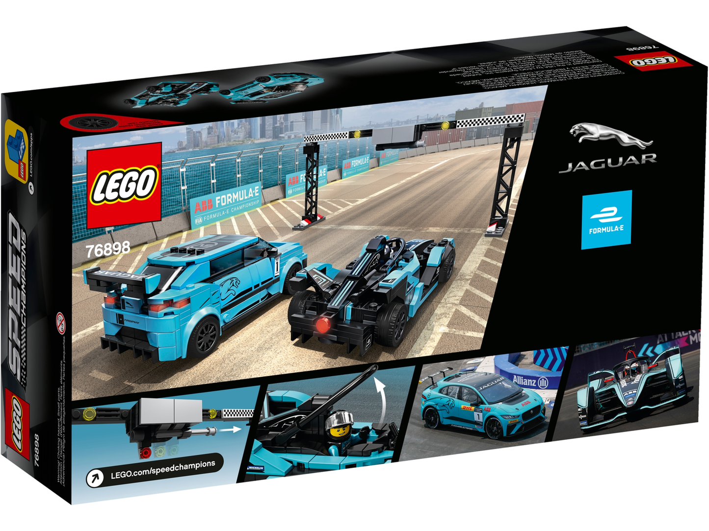 Speed Champions 76898 Formula E Panasonic Jaguar Racing GEN2 car & Jaguar I-PACE eTROPHY