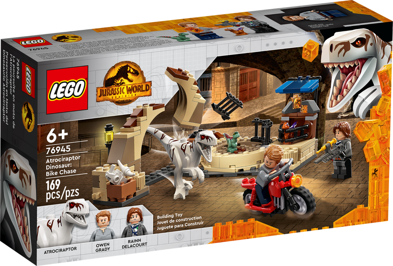 Jurassic World 76945 Atrociraptor: Motorradverfolgungsjagd