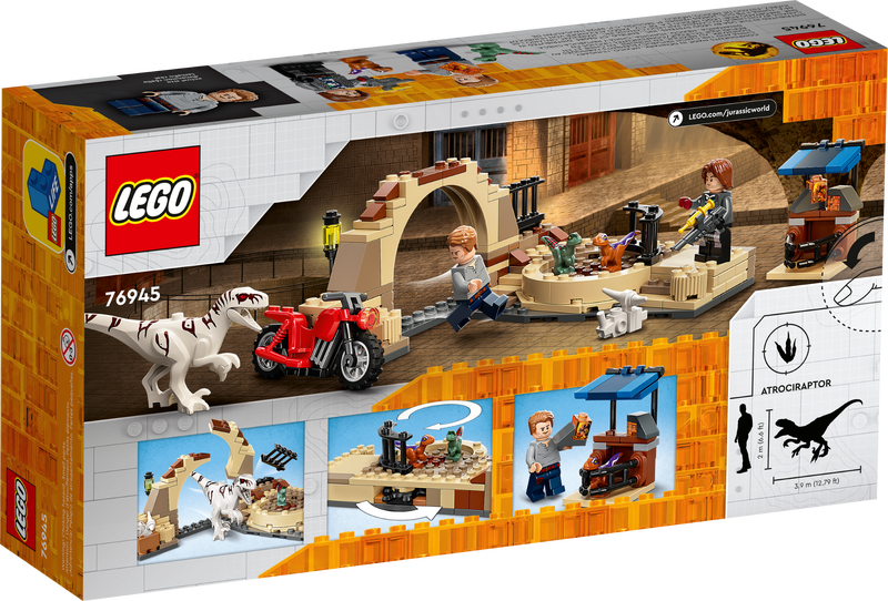 Jurassic World 76945 Atrociraptor: Motorradverfolgungsjagd