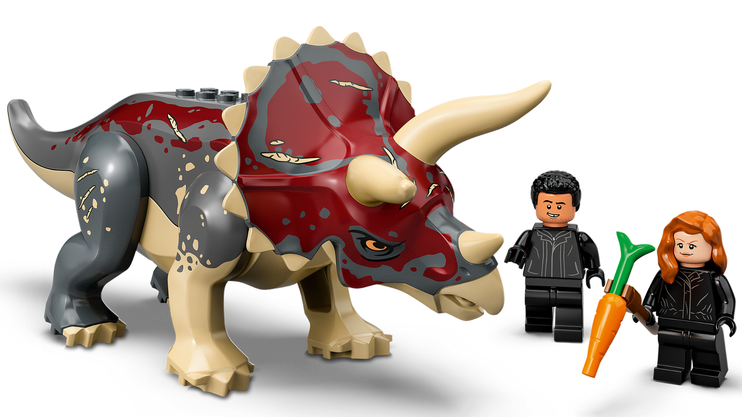 Jurassic World 76950 Triceratops-Angriff