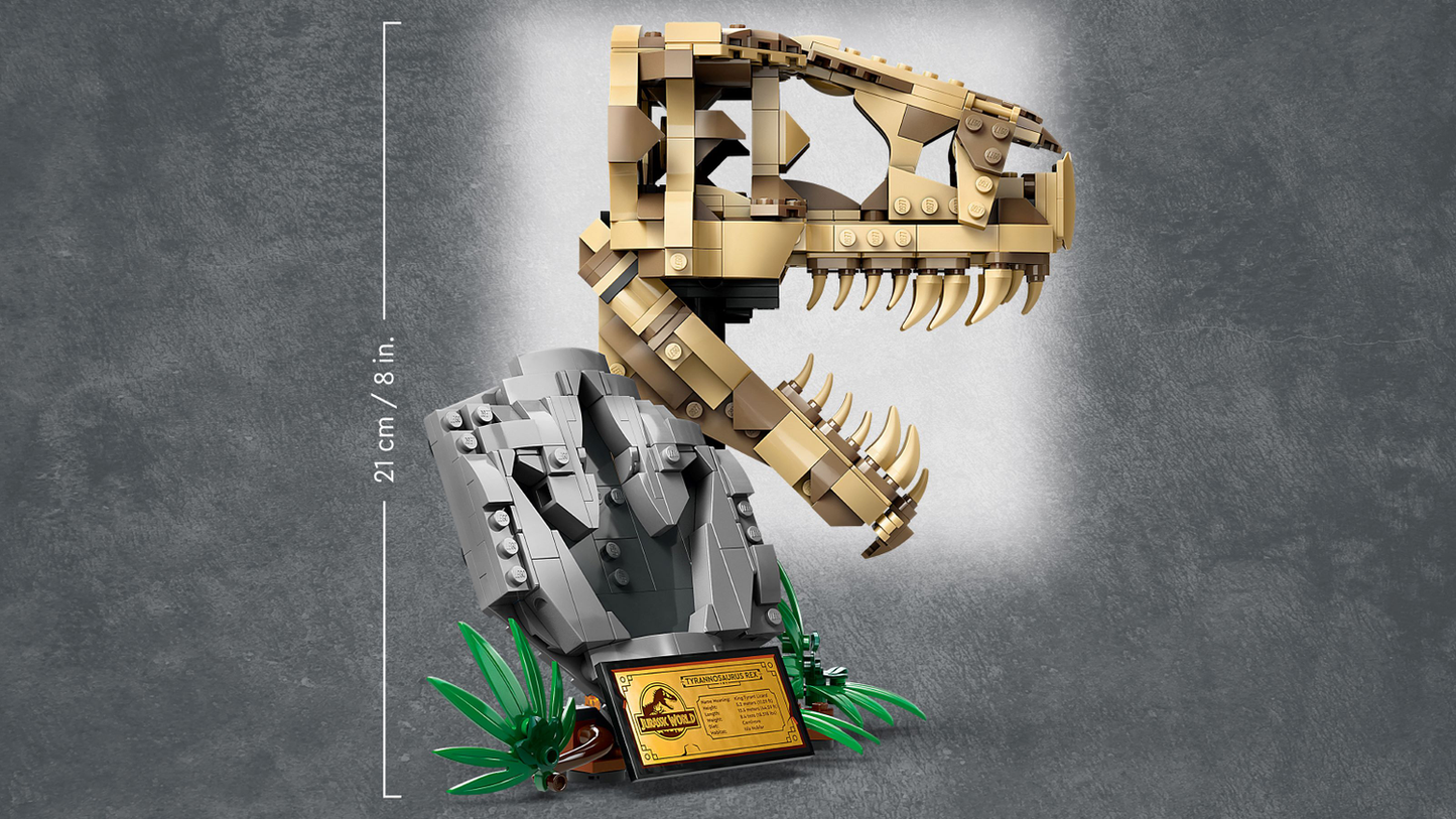 Jurassic World 76964 Dinosaurier-Fossilien: T.-rex-Kopf