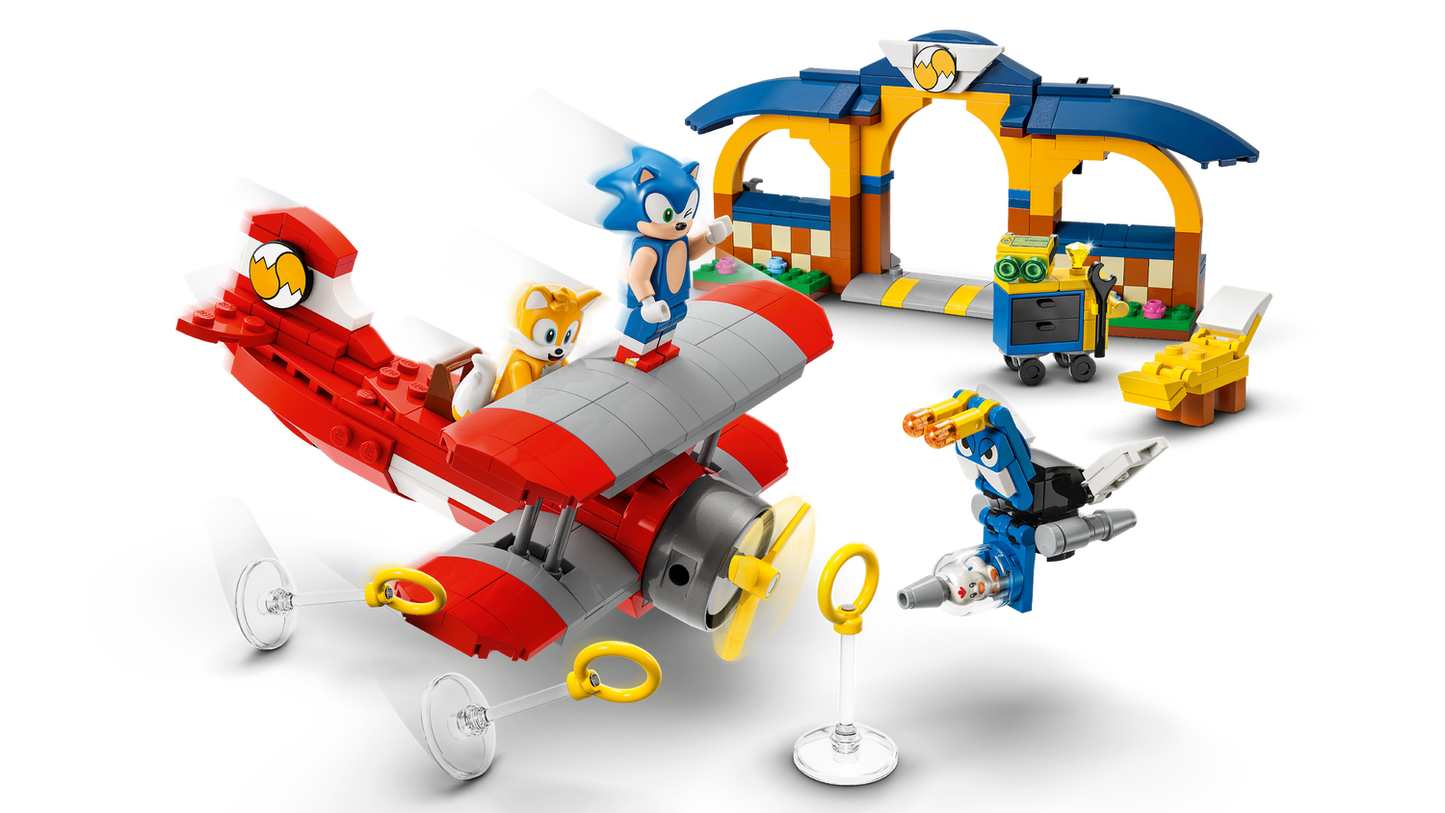 Sonic the Hedgehog 76991 Tails‘ Tornadoflieger mit Werkstatt