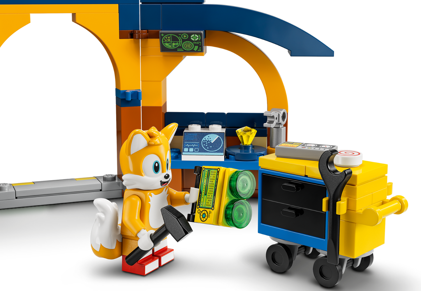 Sonic the Hedgehog 76991 Tails‘ Tornadoflieger mit Werkstatt
