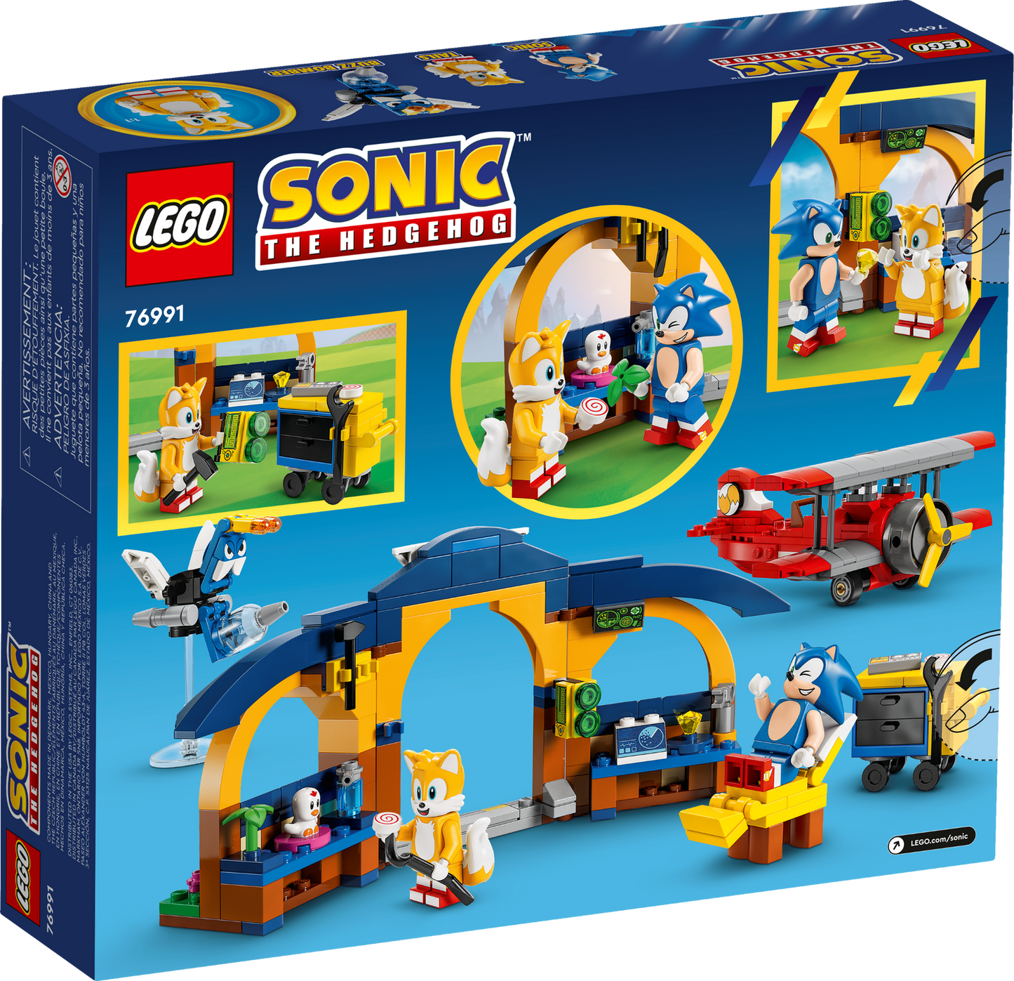 Sonic the Hedgehog 76991 Tails‘ Tornadoflieger mit Werkstatt