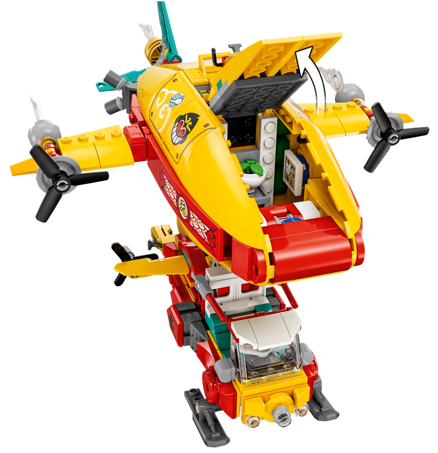 Monkie Kid 80046 Monkie Kids Wolkenschiff