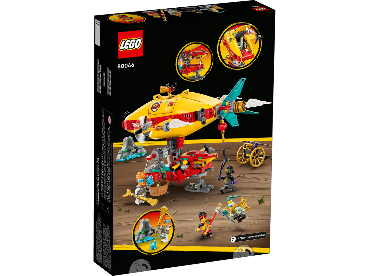 Monkie Kid 80046 Monkie Kids Wolkenschiff