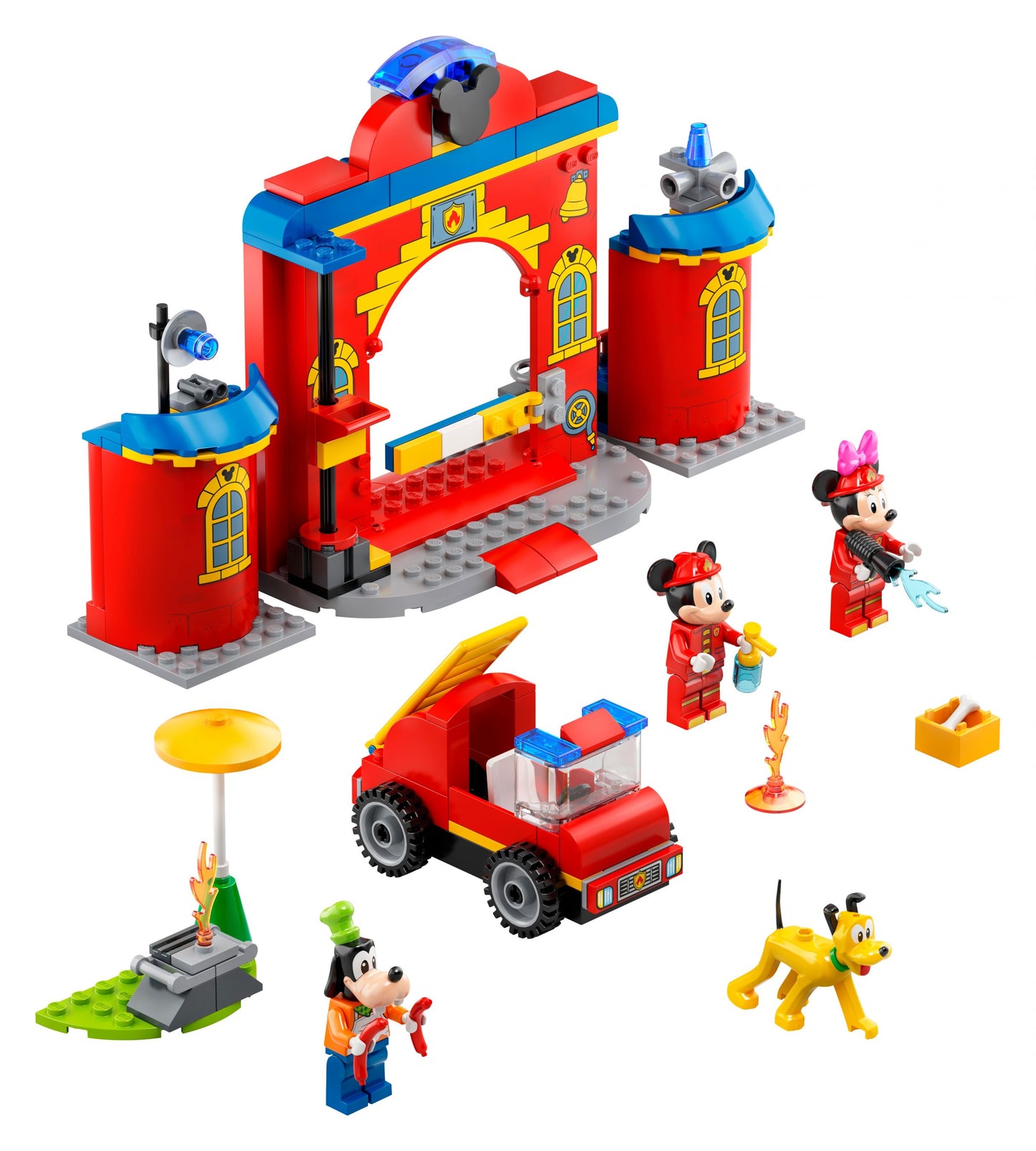 Disney 10776 Mickys Feuerwehrstation und Feuerwehrauto