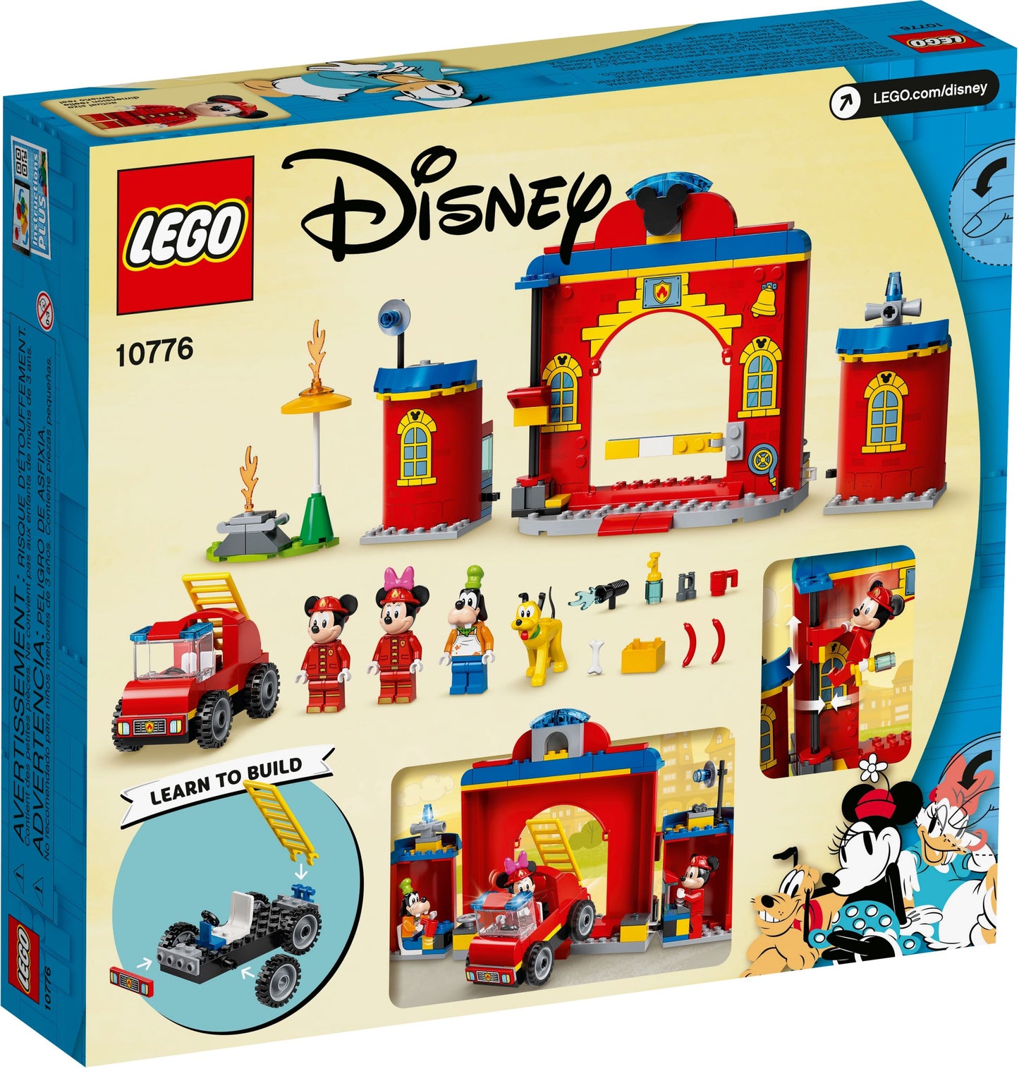 Disney 10776 Mickys Feuerwehrstation und Feuerwehrauto