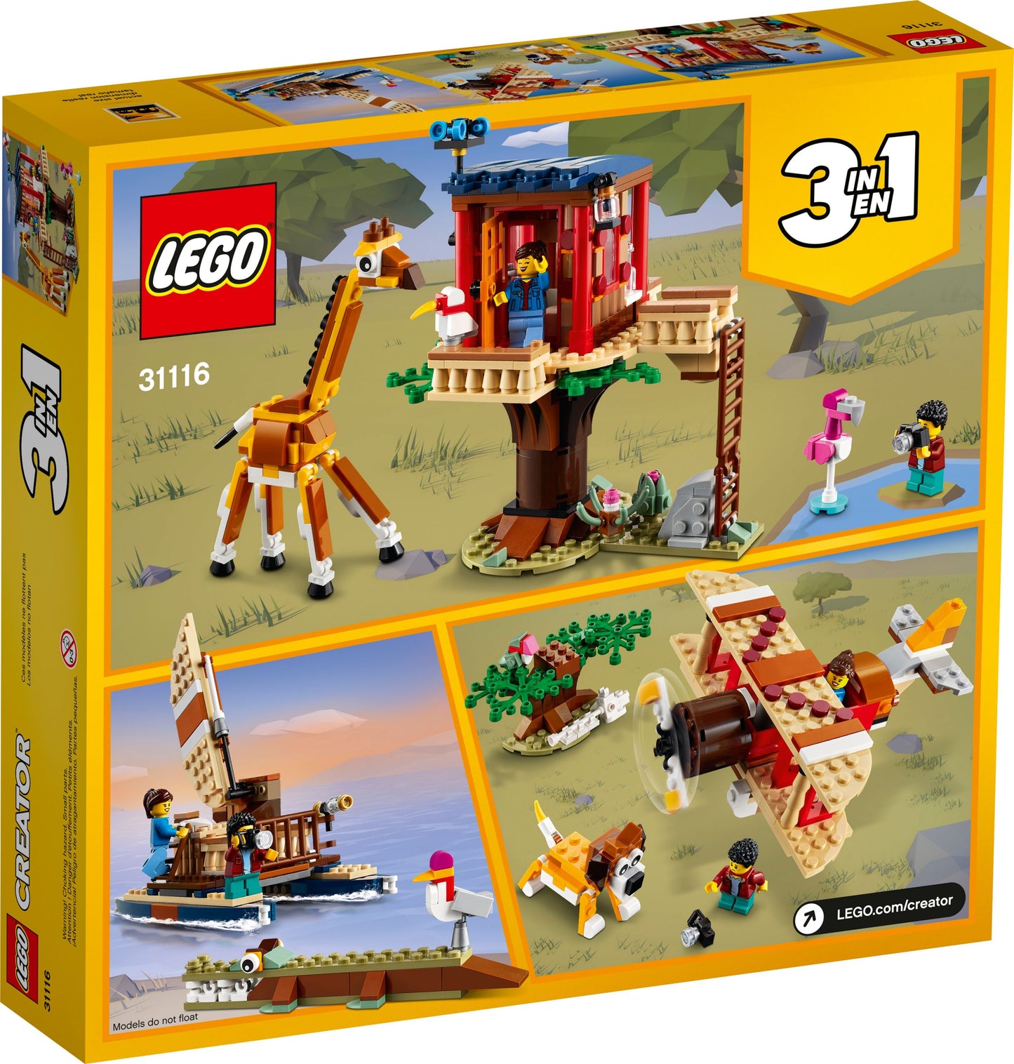 Creator 31116 Safari-Baumhaus