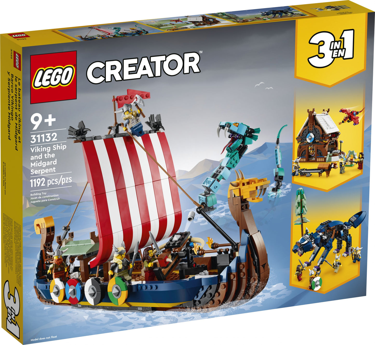 Creator 31132 Wikingerschiff mit Midgardschlange