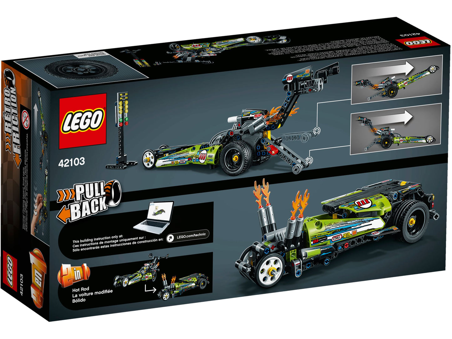 Technic 42103 Dragster Rennauto