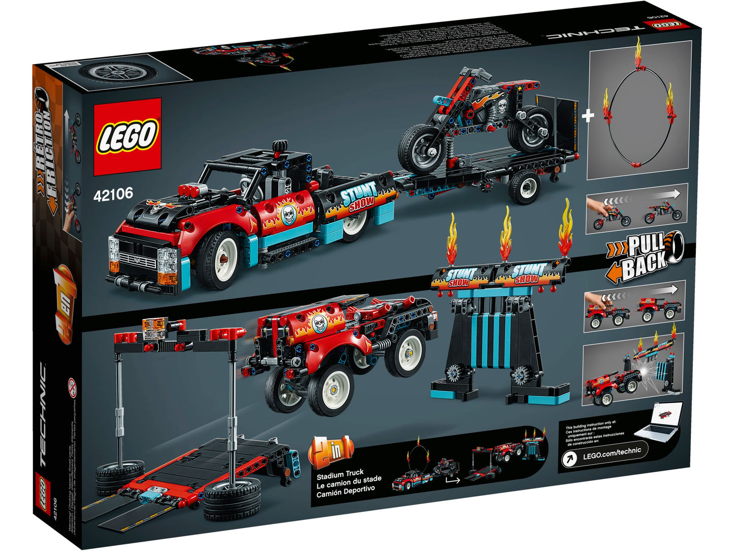 Technic 42106 Stunt-Show mit Truck und Motorrad