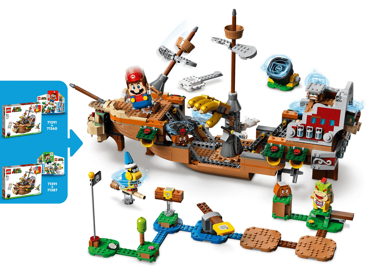 Super Mario 71391 Bowsers Luftschiff– Erweiterungsset