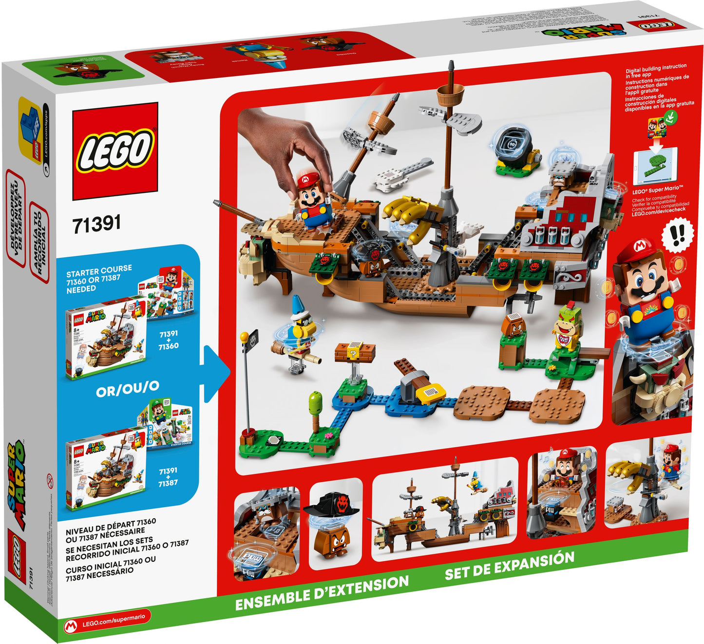 Super Mario 71391 Bowsers Luftschiff– Erweiterungsset