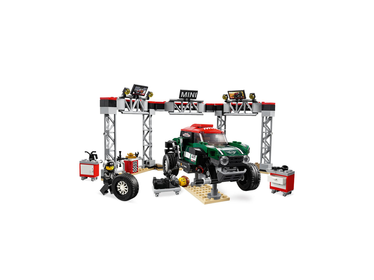 Speed Champions 75894 Rallyeauto 1967 Mini Cooper S und Buggy 2018 Mini John Cooper Works
