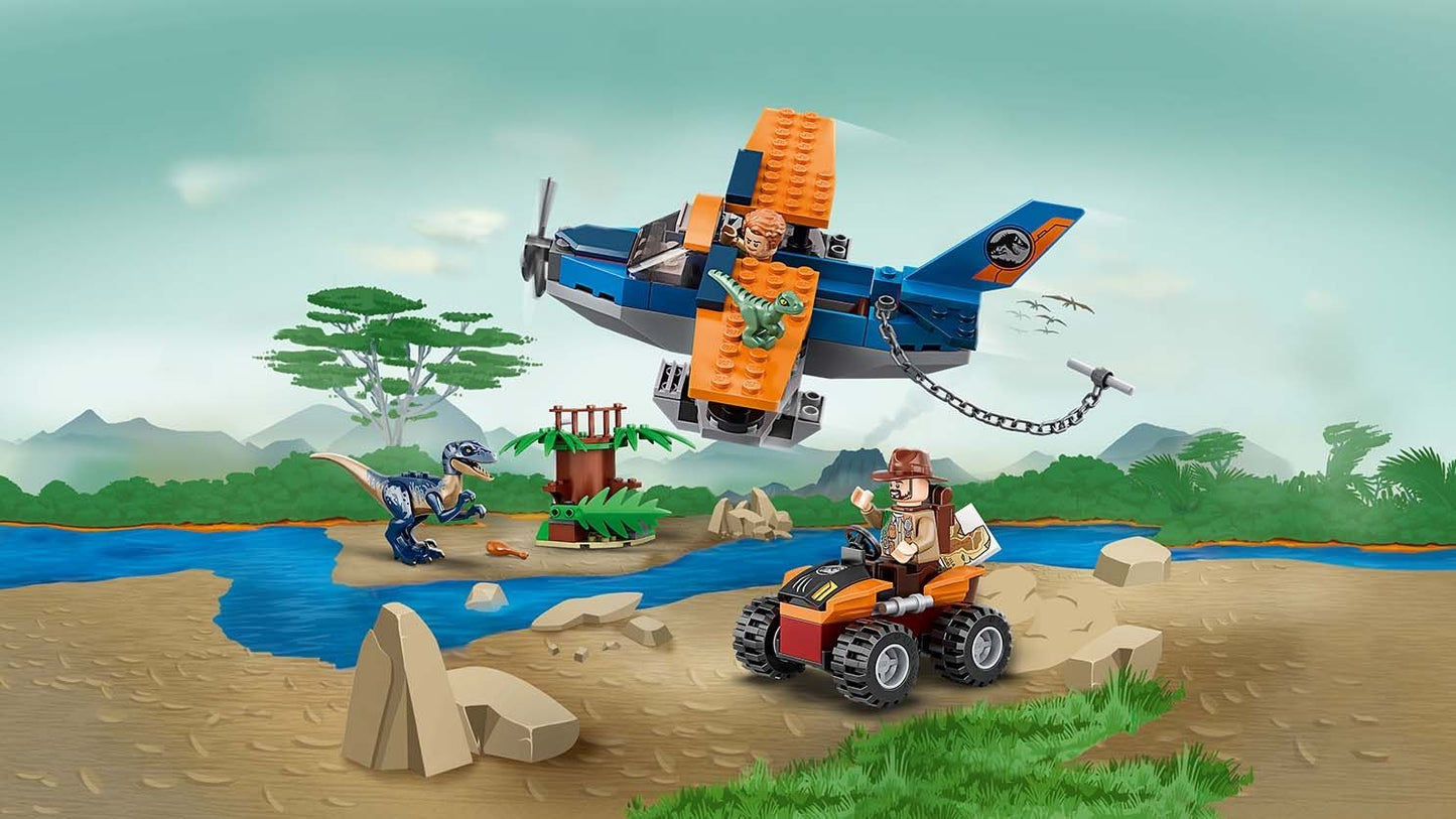 Jurassic World 75942 Velociraptor Rettungsmission mit dem Doppeldecker