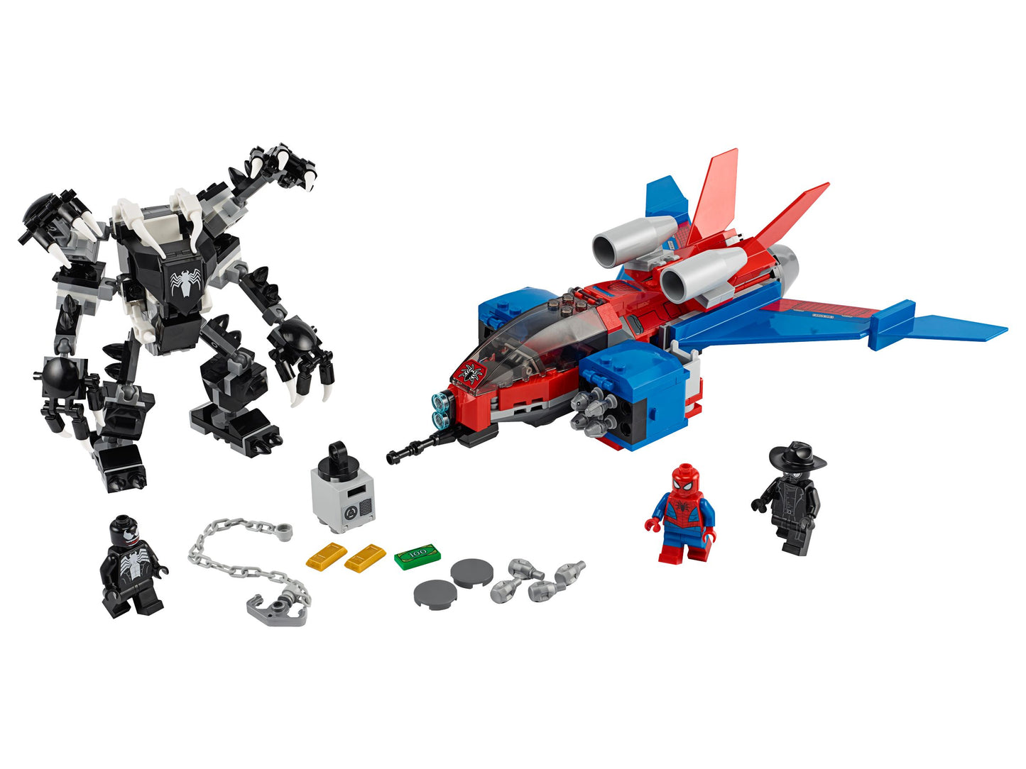 Super Heroes 76150 Spiderjet vs Venom Mech
