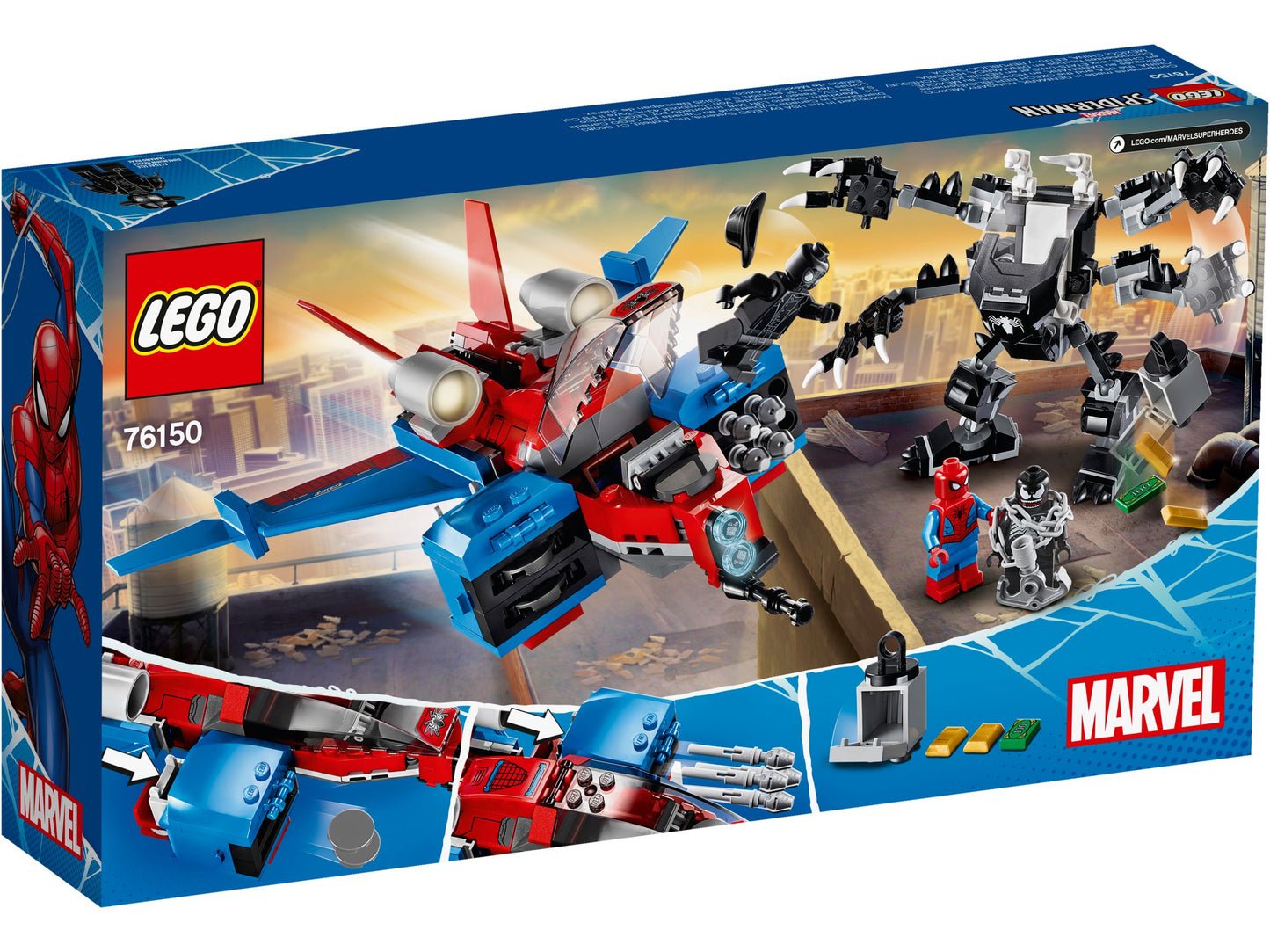 Super Heroes 76150 Spiderjet vs Venom Mech