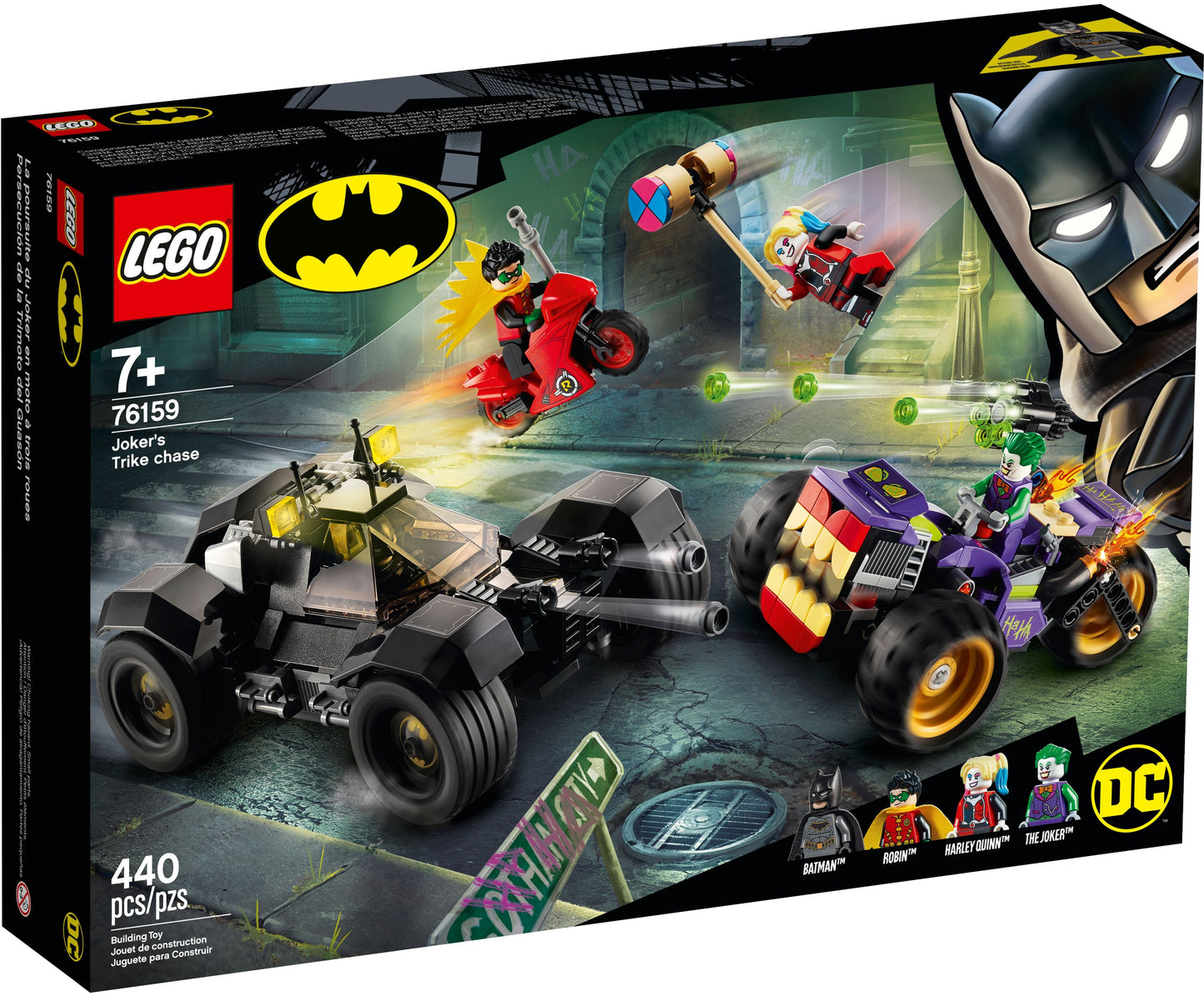 Super Heroes 76159 Jokers Trike-Verfolgungsjagd