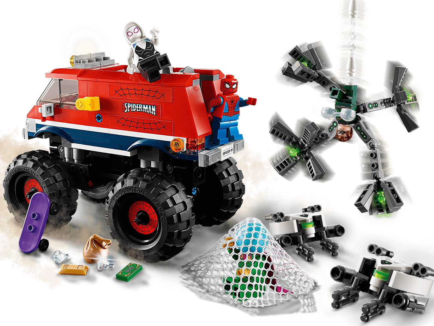 Super Heroes 76174 Spider-Mans Monstertruck vs Mysterio