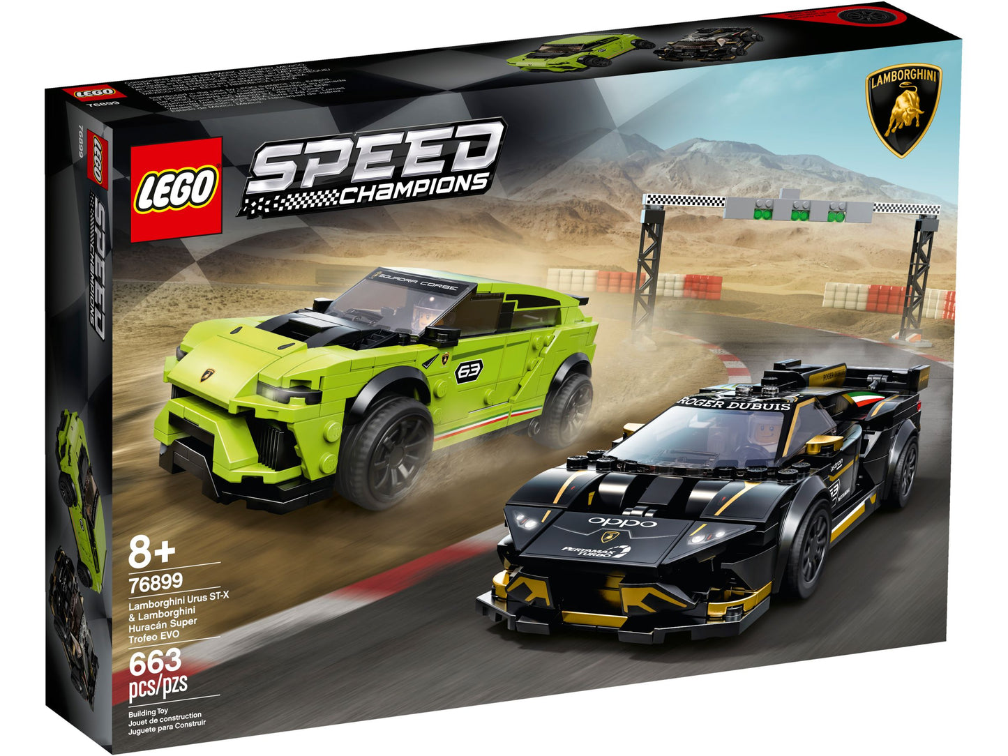 Speed Champions 76899 Lamborghini Urus ST-X& Lamborghini Huracán Super Trofeo EVO