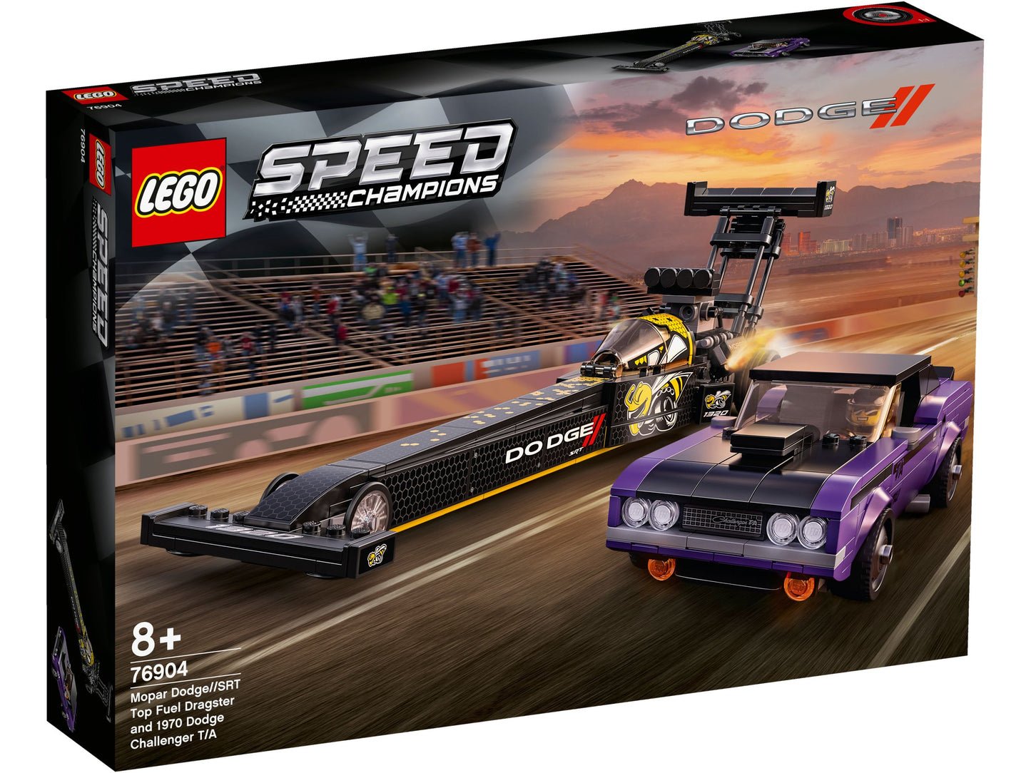 Speed Champions 76904 Mopar Dodge/SRT Dragster & 1970 Dodge Challenger