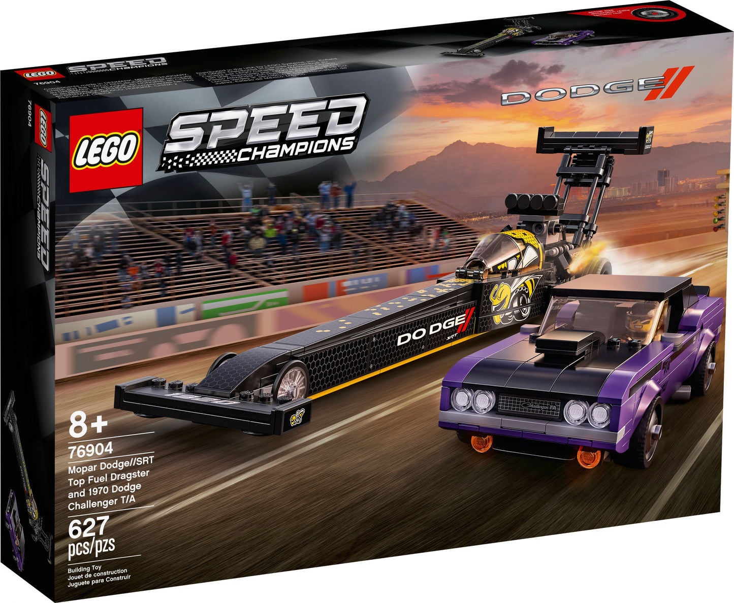 Speed Champions 76904 Mopar Dodge/SRT Dragster & 1970 Dodge Challenger