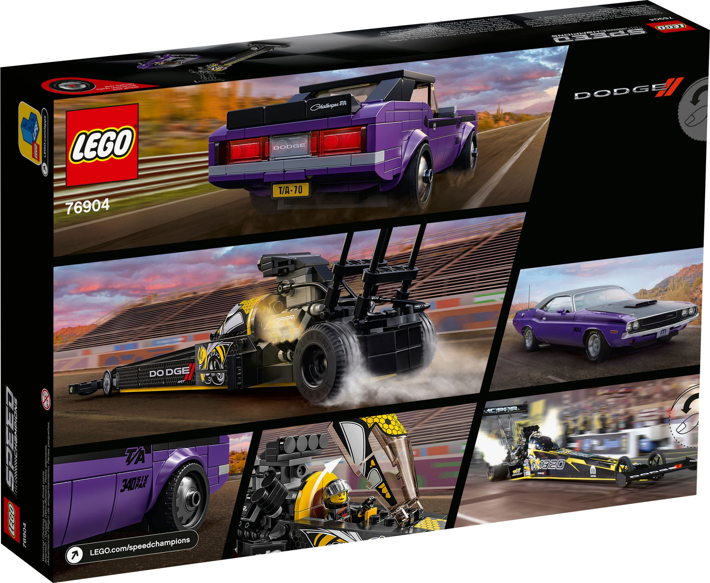 Speed Champions 76904 Mopar Dodge/SRT Dragster & 1970 Dodge Challenger