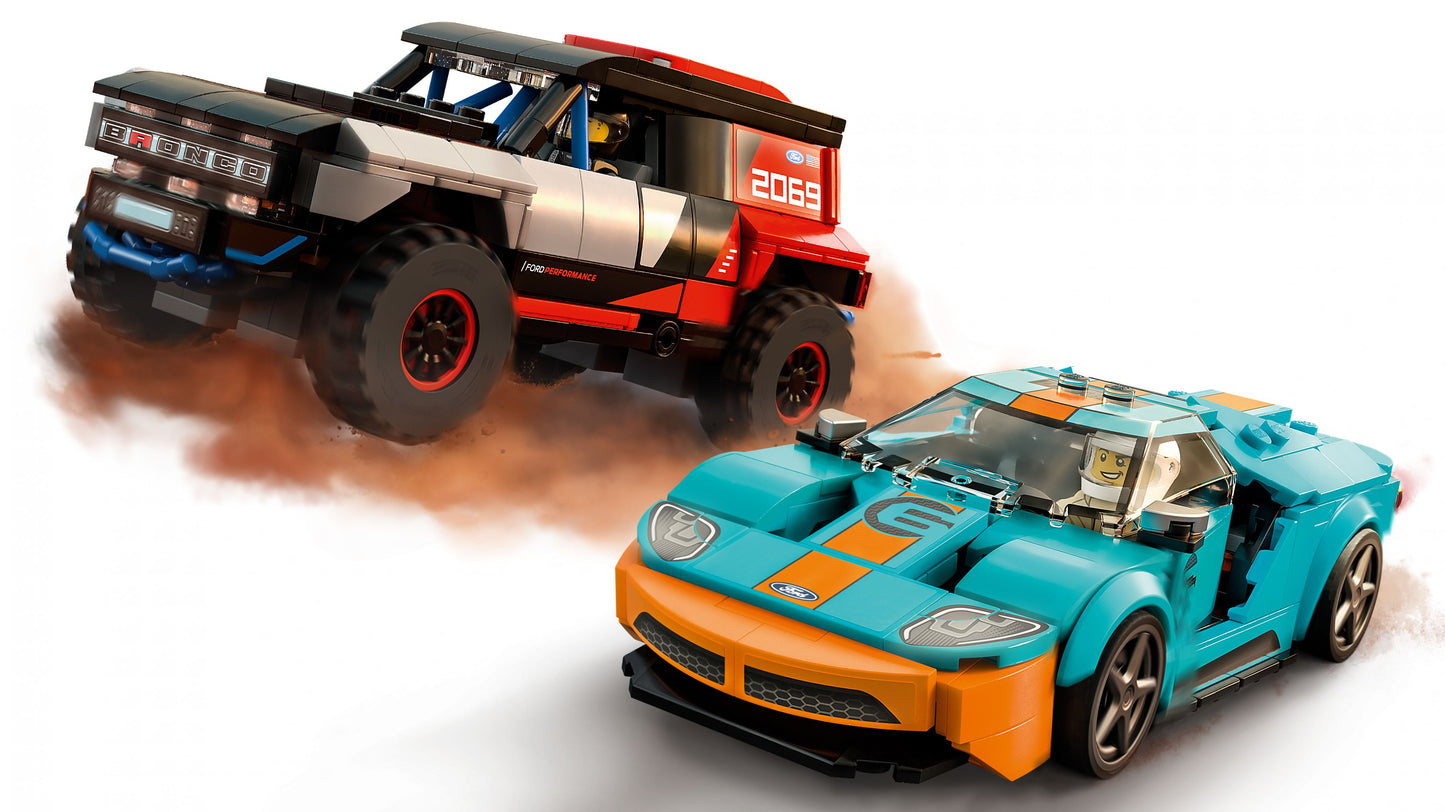 Speed Champions 76905 Ford GT Heritage Edition und Bronco R
