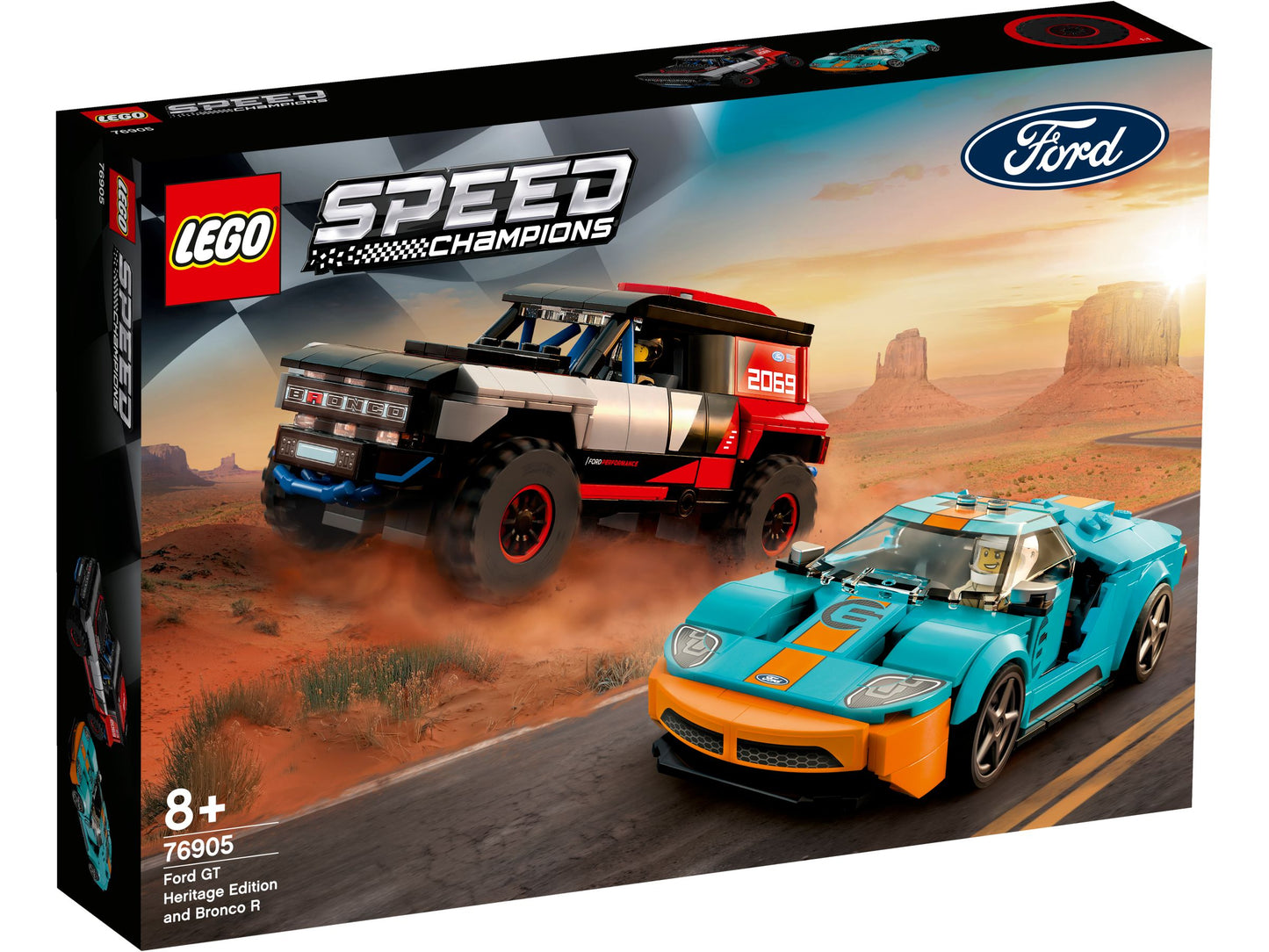 Speed Champions 76905 Ford GT Heritage Edition und Bronco R