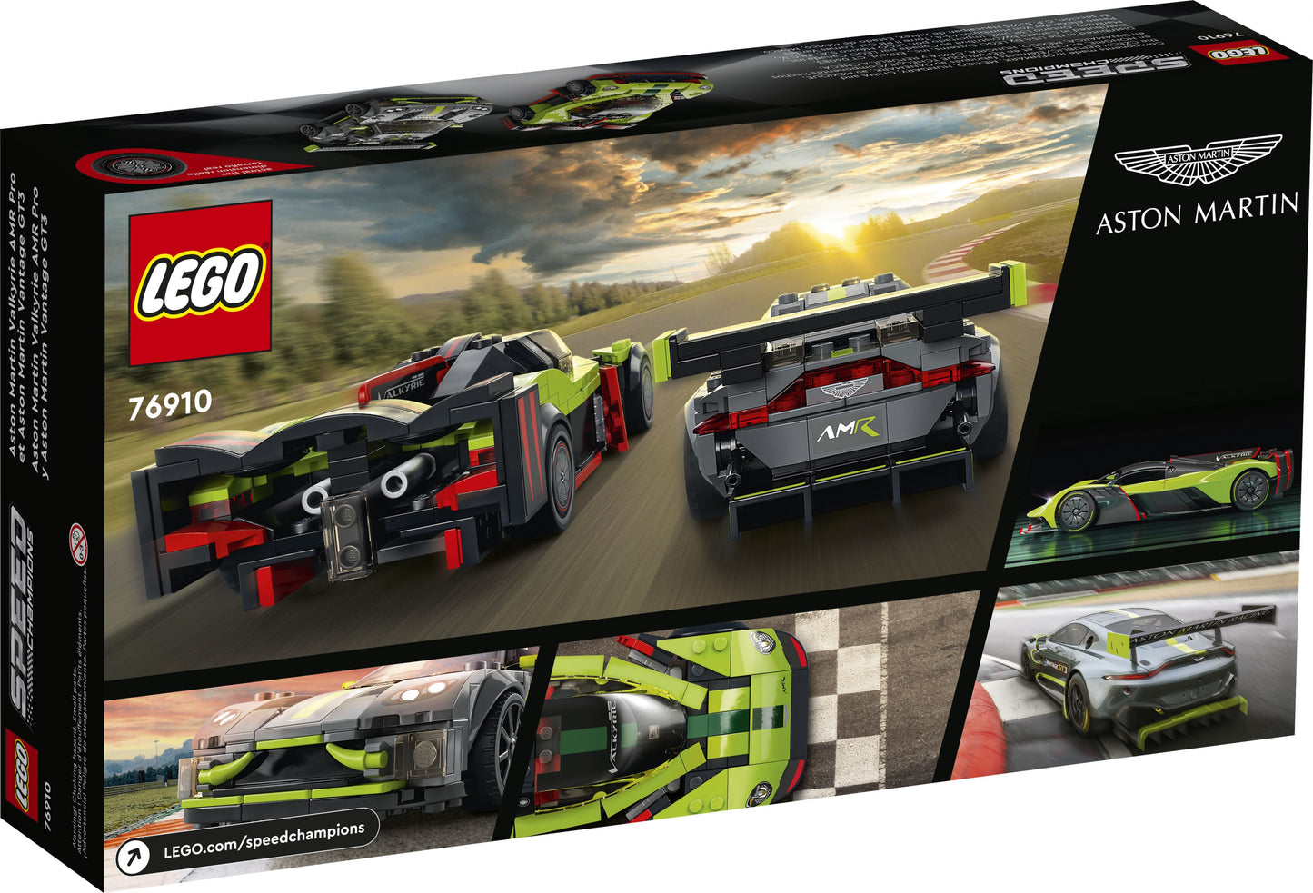 Speed Champions 76910 Aston Martin Valkyrie AMR Pro& Aston Martin Vantage GT3