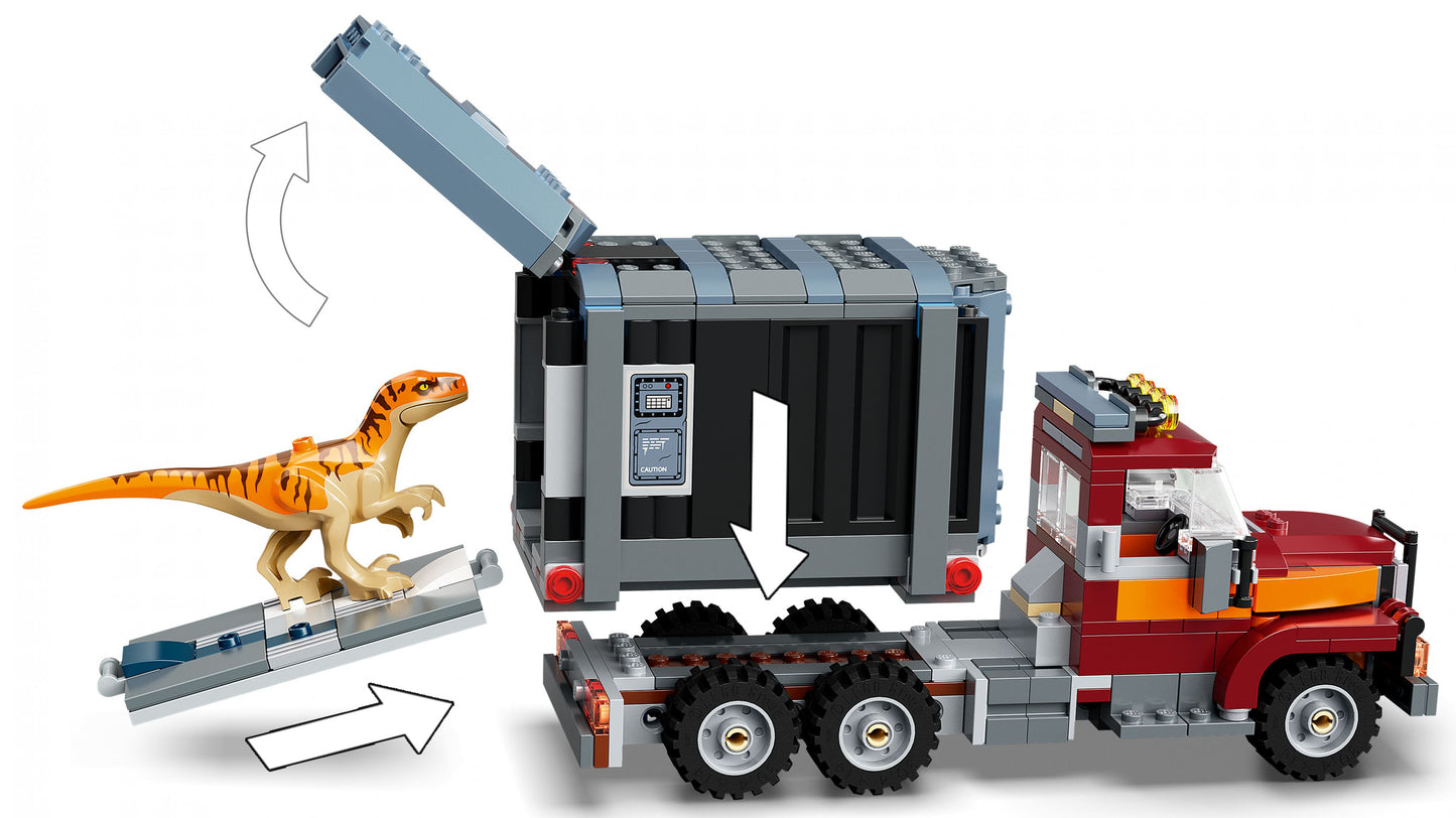 Jurassic World 76948 T Rex & Atrociraptor: Dinosaurier-Ausbruch