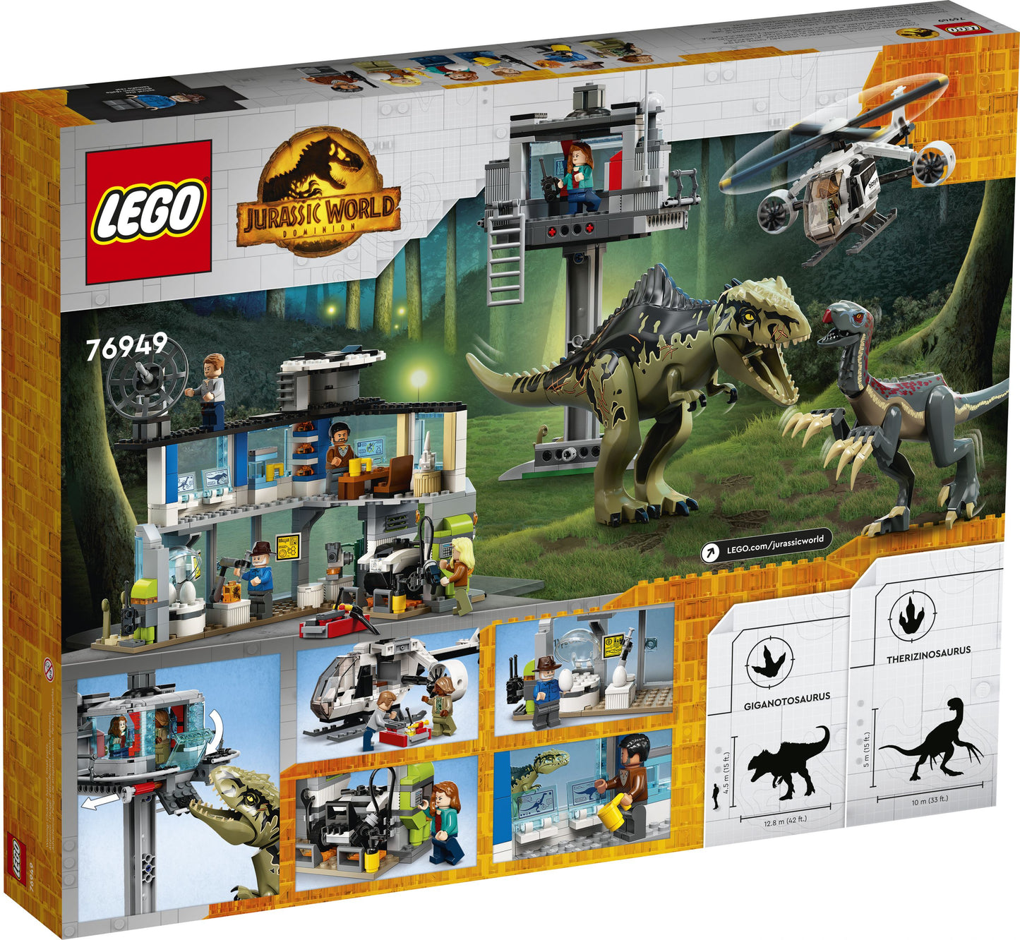 Jurassic World 76949 Giganotosaurus& Therizinosaurus Angriff