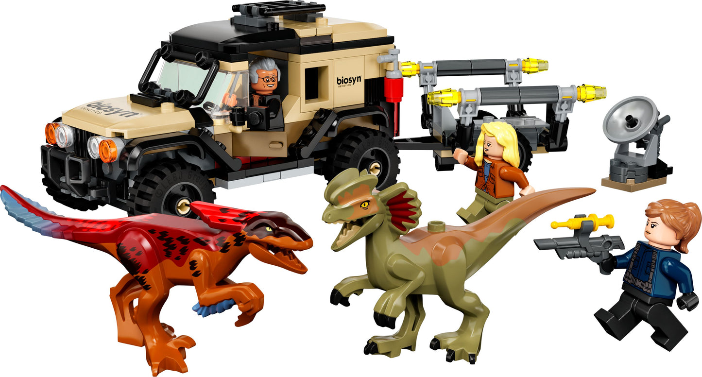 Jurassic World 76951 Pyroraptor& Dilophosaurus Transport