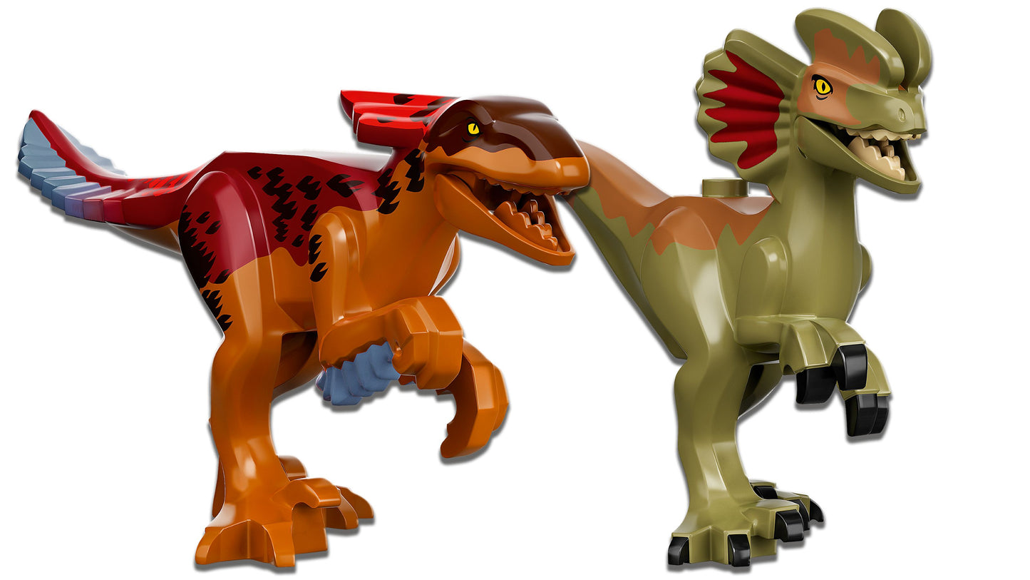 Jurassic World 76951 Pyroraptor& Dilophosaurus Transport