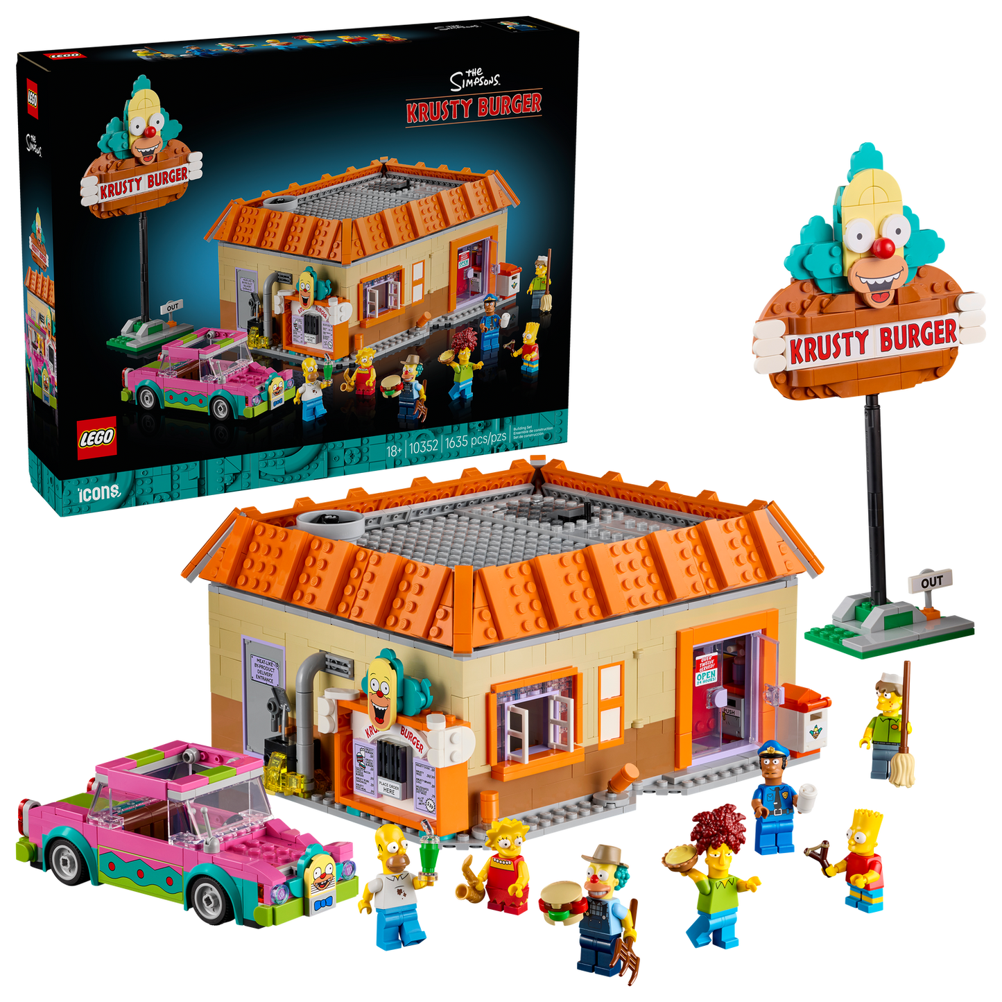 Icons 10352 The Simpsons: Krusty Burger