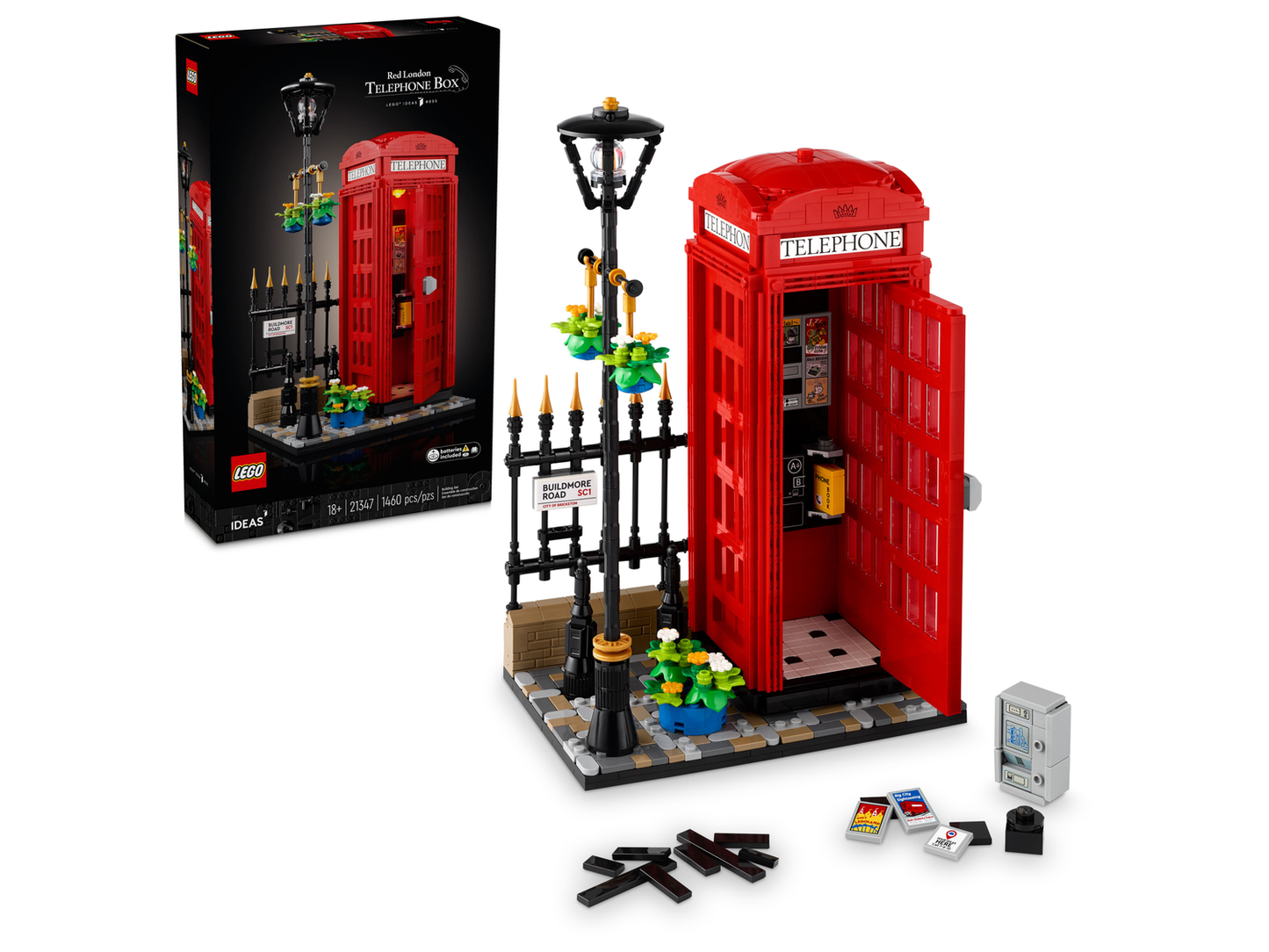 Ideas 21347 Rote Londoner Telefonzelle