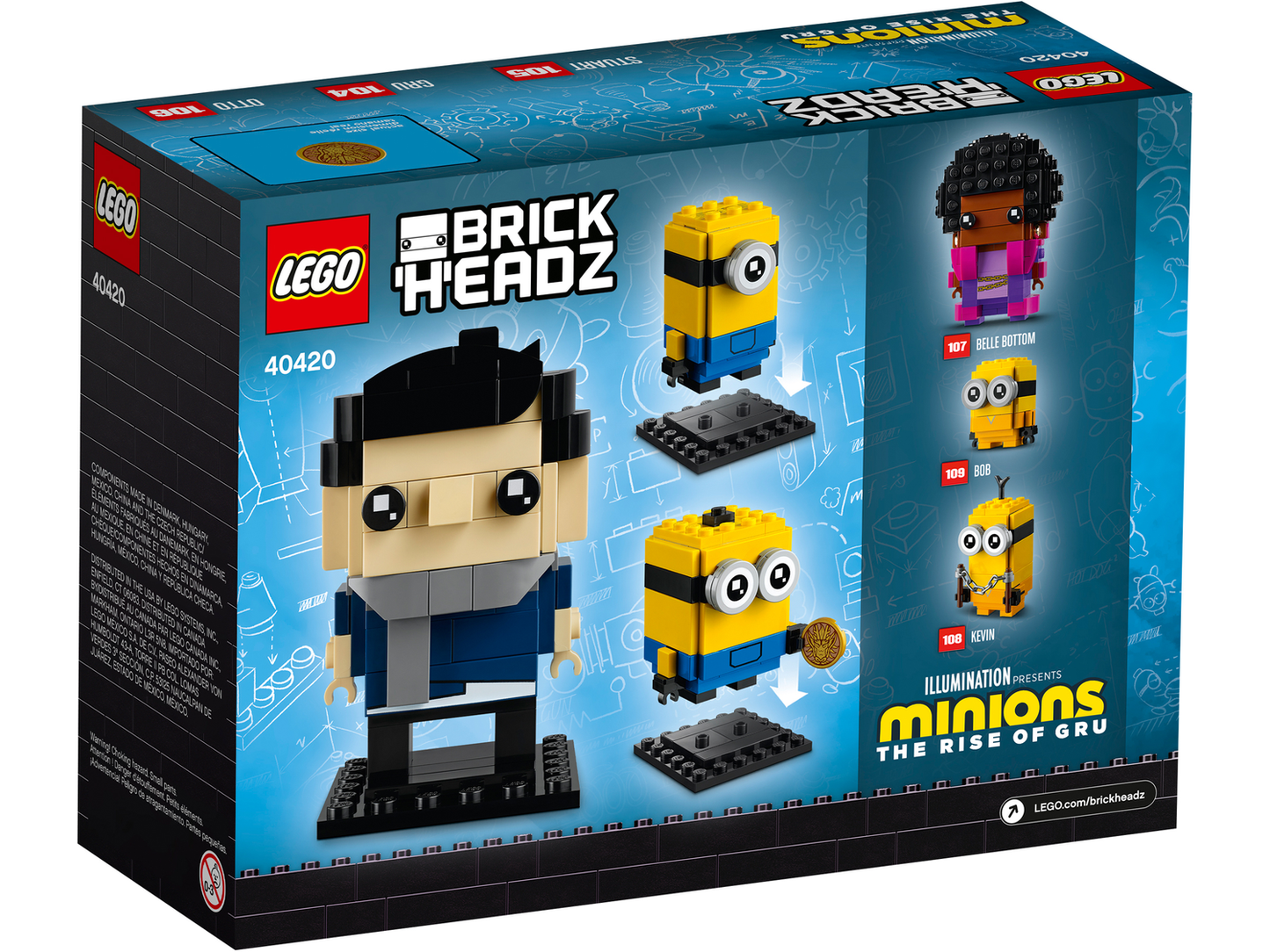 BrickHeadz 40420 Gru, Stuart & Otto