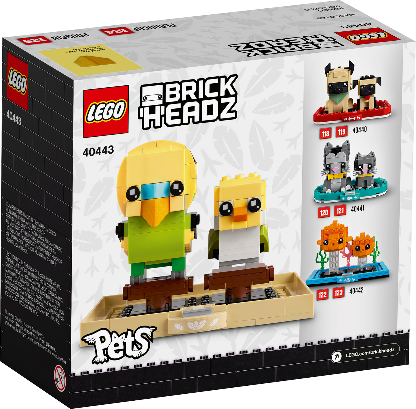 BrickHeadz 40443 Wellensittich