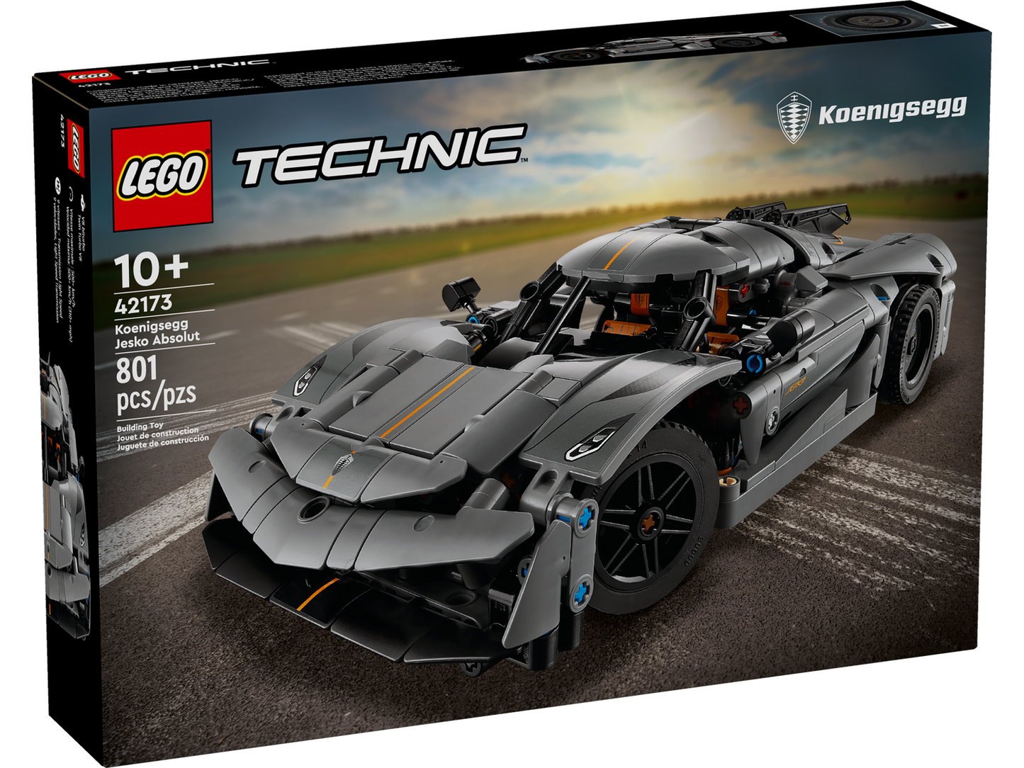 Technic 42173 Koenigsegg Jesko Absolut Supersportwagen in Grau